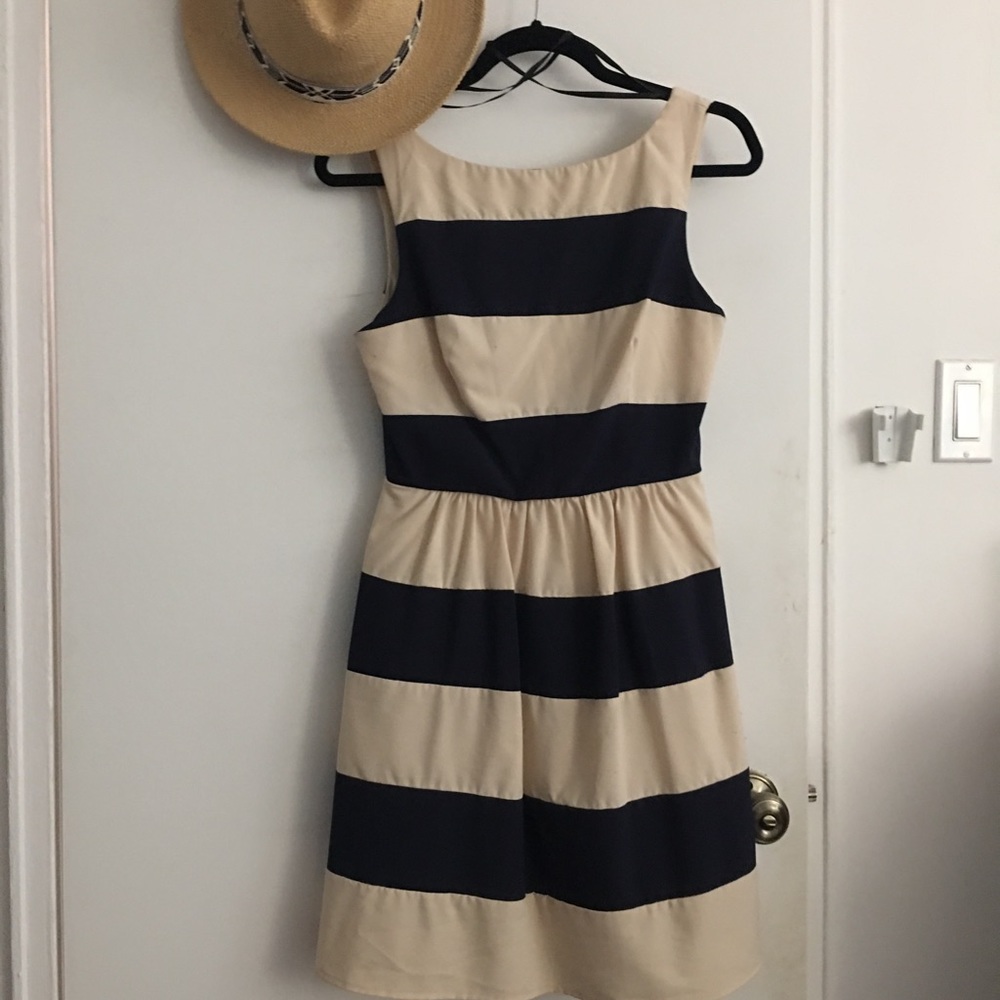 Mini striped dress